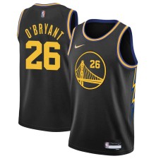 Golden State Warriors #26 Patrick O'Bryant Jersey -Black 2021-2022 City