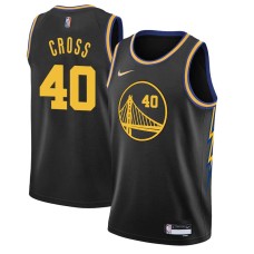 Golden State Warriors #40 Russell Cross Jersey -Black 2021-2022 City