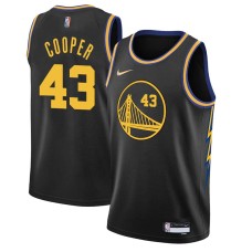 Golden State Warriors #43 Wayne Cooper Jersey -Black 2021-2022 City