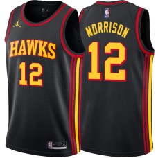 Atlanta Hawks #12 Red Morrison Jersey -Black