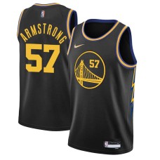 Golden State Warriors #57 Hilton Armstrong Jersey -Black 2021-2022 City