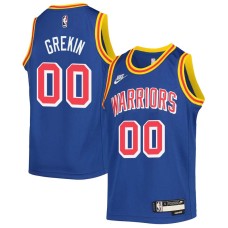 Golden State Warriors #00 Norm Grekin Jersey -Blue Classic