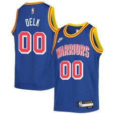 Golden State Warriors #00 Tony Delk Jersey -Blue Classic