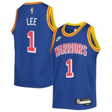 Golden State Warriors #1 Damion Lee Jersey -Blue Classic