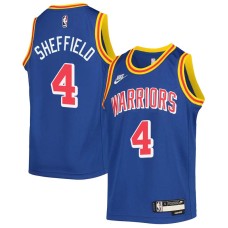 Golden State Warriors #4 Fred Sheffield Jersey -Blue Classic