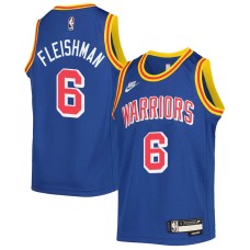 Golden State Warriors #6 Jerry Fleishman Jersey -Blue Classic