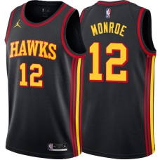 Atlanta Hawks #12 Rodney Monroe Jersey -Black