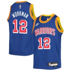 Golden State Warriors #12 Mark Workman Jersey -Blue Classic