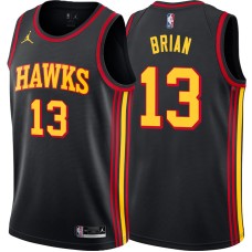 Atlanta Hawks #13 Frankie Brian Jersey -Black