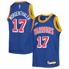 Golden State Warriors #17 Elmore Morgenthaler Jersey -Blue Classic