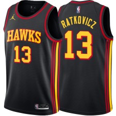 Atlanta Hawks #13 George Ratkovicz Jersey -Black