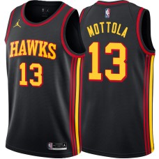 Atlanta Hawks #13 Hanno Mottola Jersey -Black