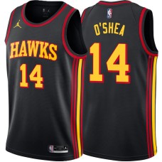 Atlanta Hawks #14 Kevin O'Shea Jersey -Black