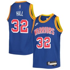 Golden State Warriors #32 Tyrone Hill Jersey -Blue Classic