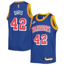 Golden State Warriors #42 Dwight Davis Jersey -Blue Classic