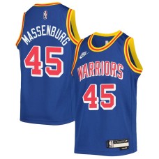 Golden State Warriors #45 Tony Massenburg Jersey -Blue Classic