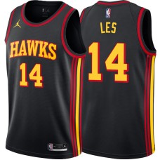 Atlanta Hawks #14 Jim Les Jersey -Black