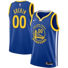 Golden State Warriors #00 Norm Grekin Jersey -Blue