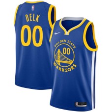 Golden State Warriors #00 Tony Delk Jersey -Blue