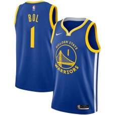 Golden State Warriors #1 Manute Bol Jersey -Blue