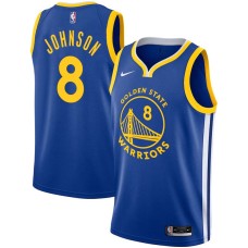 Golden State Warriors #8 Marques Johnson Jersey -Blue