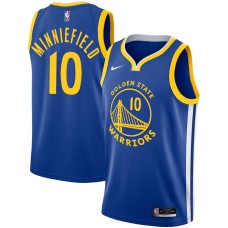 Golden State Warriors #10 Dirk Minniefield Jersey -Blue