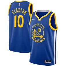 Golden State Warriors #10 Speedy Claxton Jersey -Blue