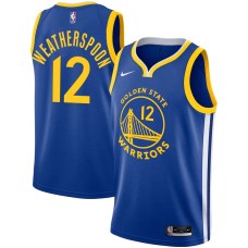 Golden State Warriors #12 Quinndary Weatherspoon Jersey -Blue