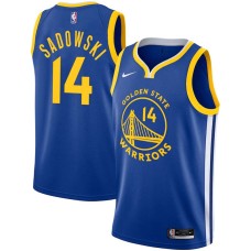 Golden State Warriors #14 Ed Sadowski Jersey -Blue