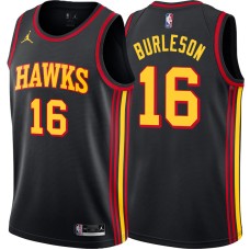 Atlanta Hawks #16 Tom Burleson Jersey -Black