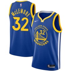 Golden State Warriors #32 McCoy McLemore Jersey -Blue