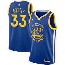 Golden State Warriors #33 Kenny Battle Jersey -Blue