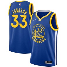 Golden State Warriors #33 Antawn Jamison Jersey -Blue