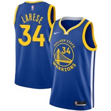 Golden State Warriors #34 York Larese Jersey -Blue