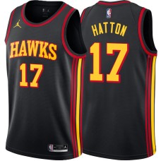 Atlanta Hawks #17 Vern Hatton Jersey -Black