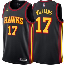 Atlanta Hawks #17 Brandon Williams Jersey -Black