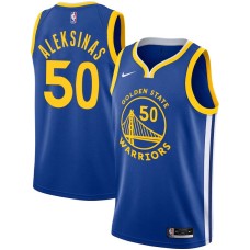 Golden State Warriors #50 Chuck Aleksinas Jersey -Blue