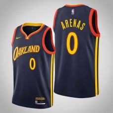 Golden State Warriors #0 Gilbert Arenas Jersey -Navy OAKLAND 2020-2021 City