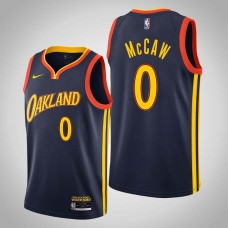 Golden State Warriors #0 Patrick McCaw Jersey -Navy OAKLAND 2020-2021 City