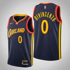 Golden State Warriors #0 Donte DiVincenzo Jersey -Navy OAKLAND 2020-2021 City