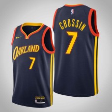 Golden State Warriors #7 Chink Crossin Jersey -Navy OAKLAND 2020-2021 City