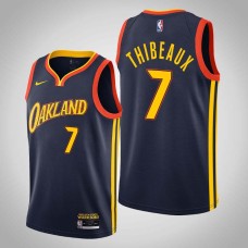 Golden State Warriors #7 Peter Thibeaux Jersey -Navy OAKLAND 2020-2021 City