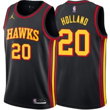 Atlanta Hawks #20 Wilbur Holland Jersey -Black