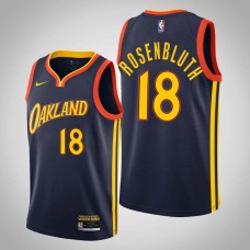 Golden State Warriors #18 Lennie Rosenbluth Jersey -Navy OAKLAND 2020-2021 City