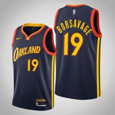 Golden State Warriors #19 Ike Borsavage Jersey -Navy OAKLAND 2020-2021 City