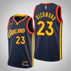 Golden State Warriors #23 Mitch Richmond Jersey -Navy OAKLAND 2020-2021 City