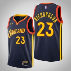 Golden State Warriors #23 Jason Richardson Jersey -Navy OAKLAND 2020-2021 City