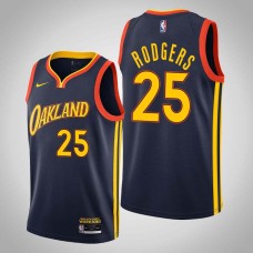 Golden State Warriors #25 Guy Rodgers Jersey -Navy OAKLAND 2020-2021 City