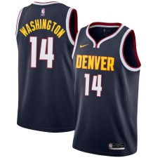 Denver Nuggets #14 Eric Washington Jersey -Navy