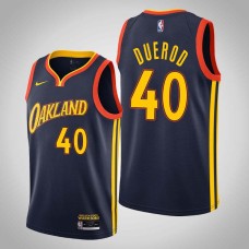 Golden State Warriors #40 Terry Duerod Jersey -Navy OAKLAND 2020-2021 City